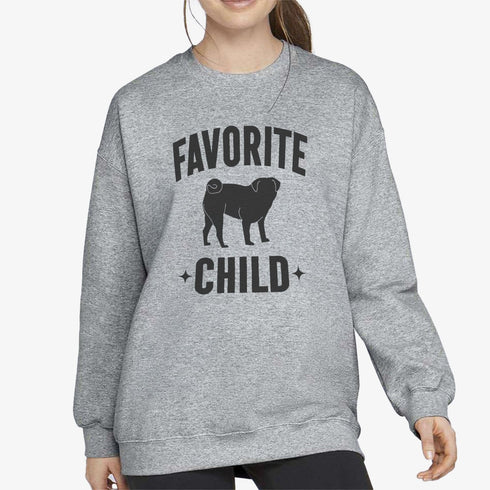 Pug Mom Sweatshirt for Women - Funny Pug Sweatshirt